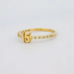 Anillo De Quinceañera Con Zircones Oro 18K - Orofino Ecuador