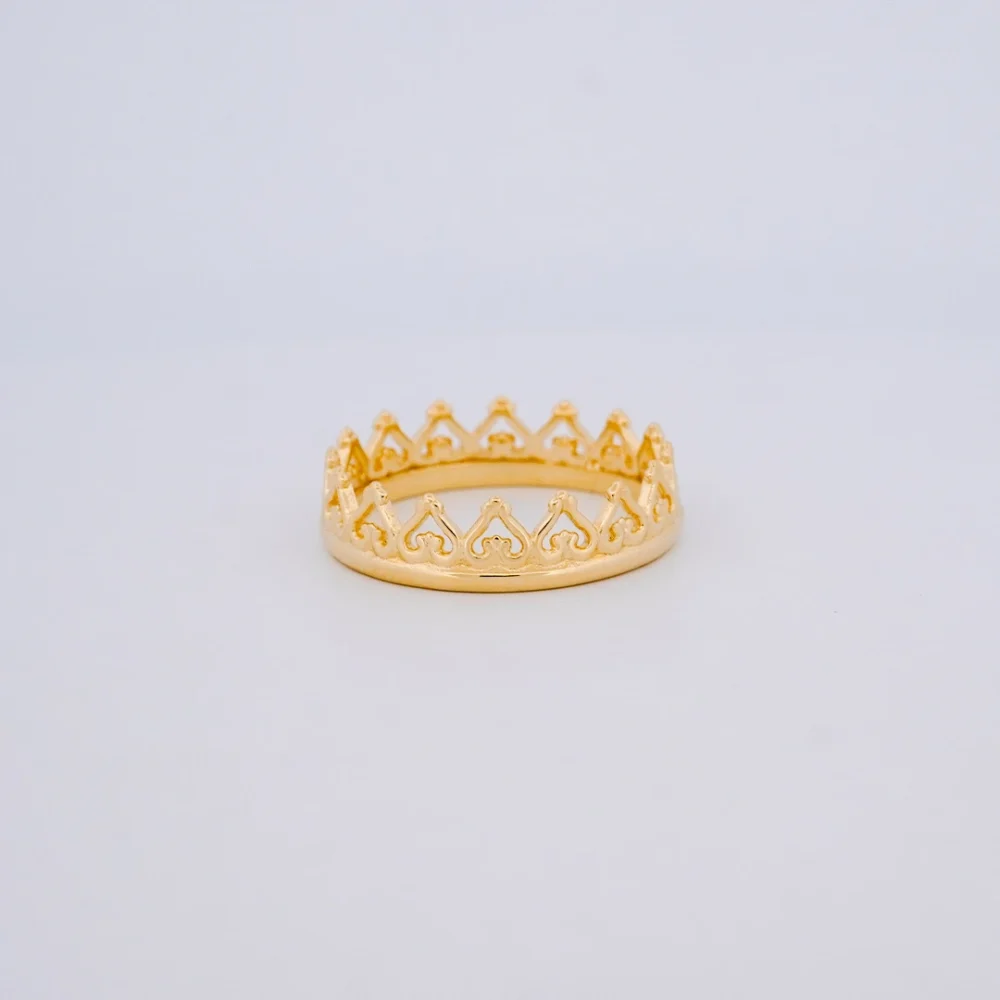 Anillo Diseño Corona Oro 18K - Orofino Ecuador