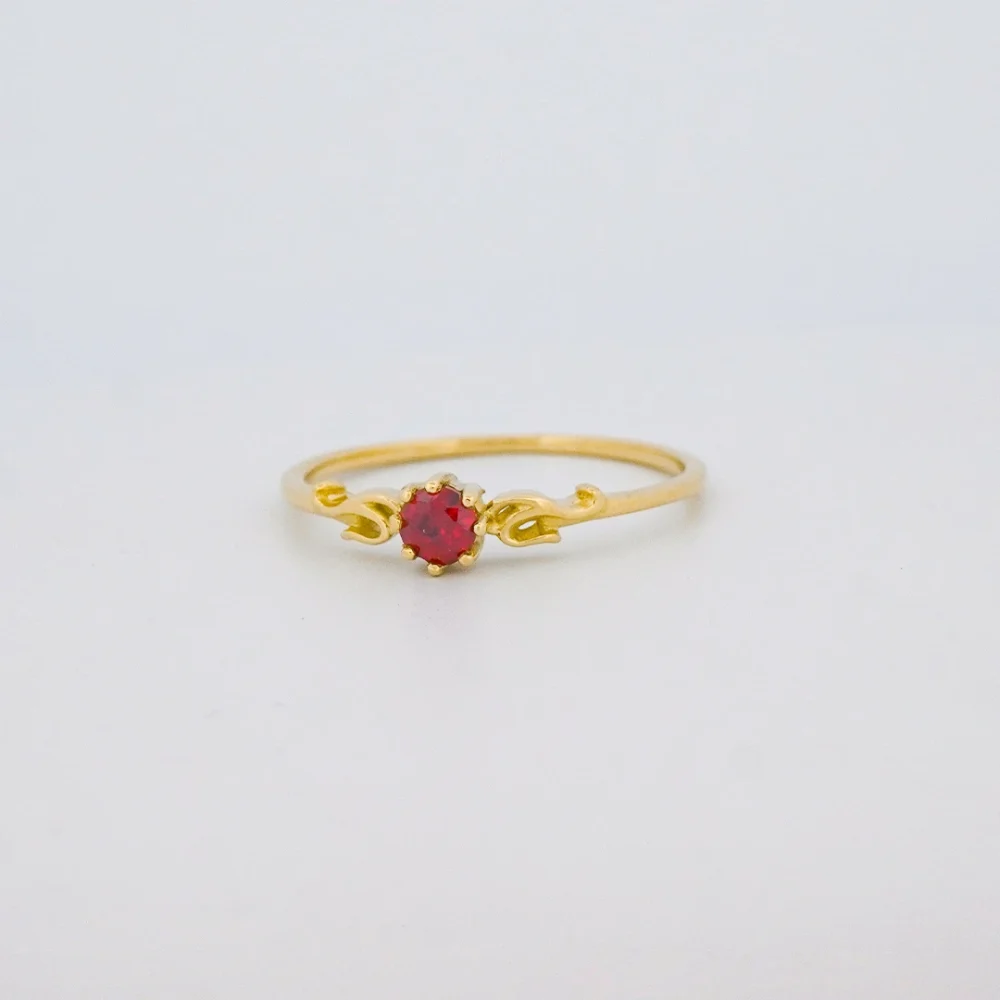 Anillo Elemento Fuego Oro 18K - Orofino Ecuador