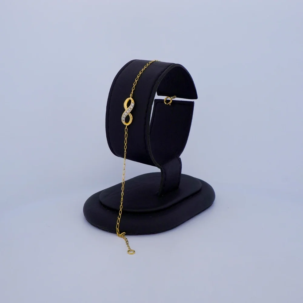 Pulsera Tejido Banana Infinito Oro 18K - Orofino Ecuador