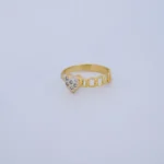 Anillo Para Dama Corazón Calado Oro 18K - Orofino Ecuador
