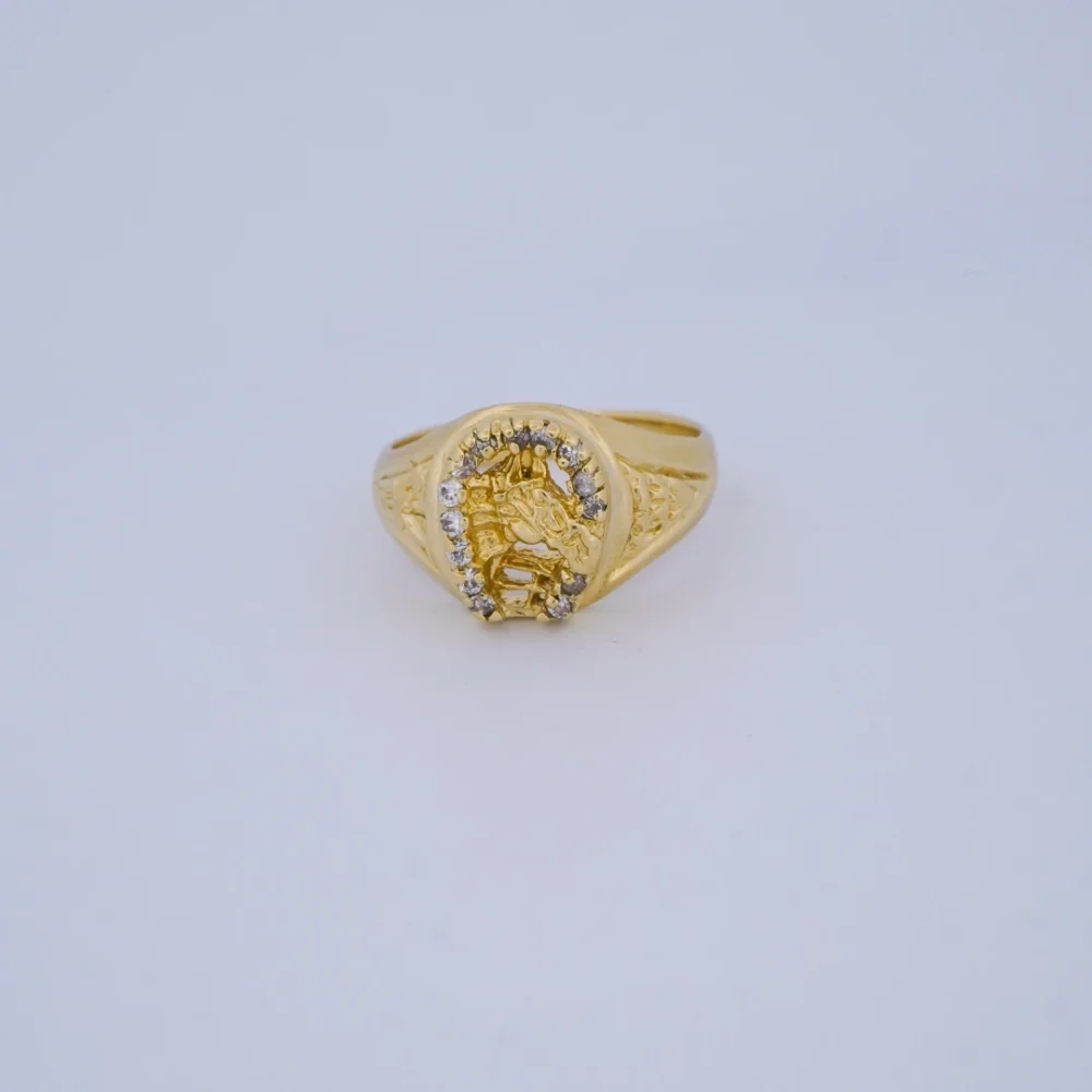 Anillo Para Hombre Herradura Caballo Oro 18K - Orofino Ecuador