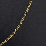Cadena Tejido Rolón Oro 18K - Orofino Ecuador (vista 2)