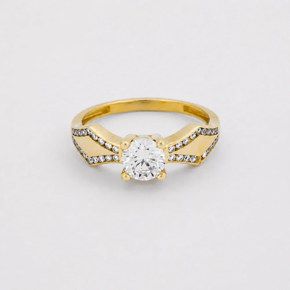 Anillo Solitario Oro 18K - Orofino Ecuador