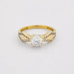 Anillo Solitario Oro 18K - Orofino Ecuador