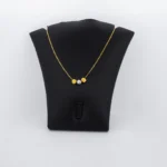 Cadena Tejido Cola De Ratón 3 Balines Diamantados Oro 18K - Orofino Ecuador
