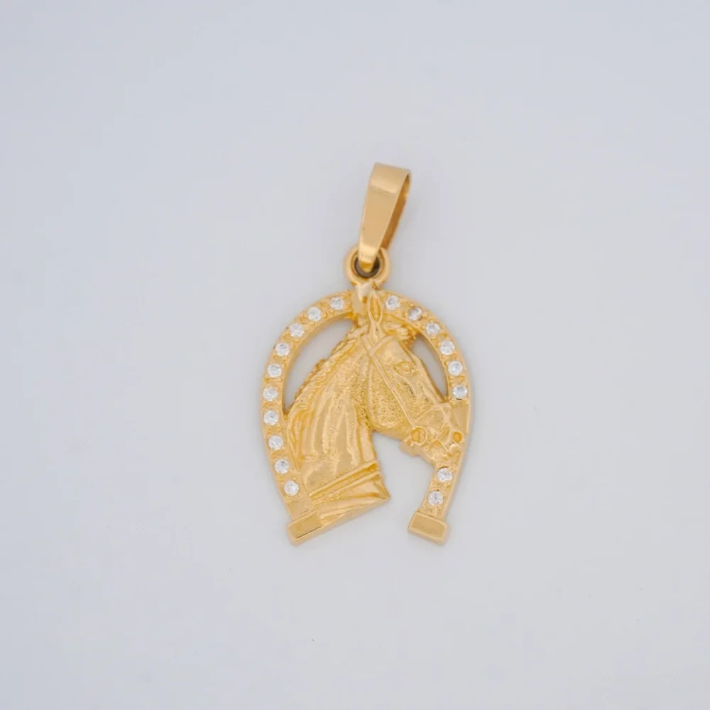Dije Herradura Caballo Tennis Oro 18K - Orofino Ecuador