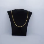 Cadena Tejido Barras Oro 18K - Orofino Ecuador