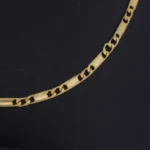 Cadena Tejido Barras Oro 18K - Orofino Ecuador (vista 2)