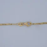 Cadena Tejido Barras Oro 18K - Orofino Ecuador (vista 3)