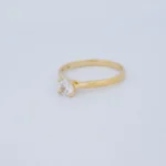 Anillo Solitario Oro 18K - Orofino Ecuador
