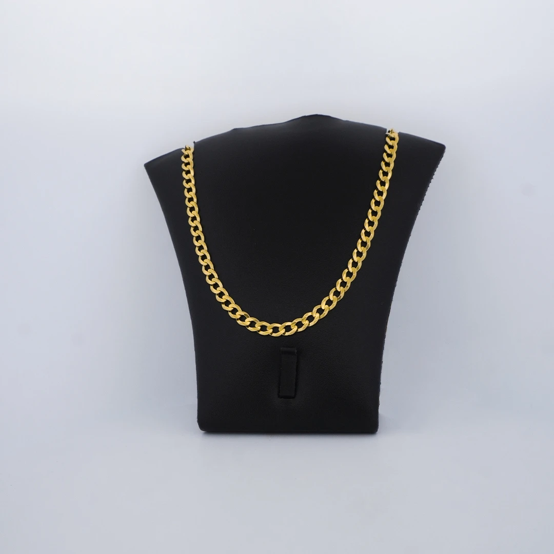 1582312.webp Cadena Tejido Cubana Oro 18K - Orofino Ecuador