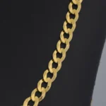 Cadena Tejido Cubana Oro 18K - Orofino Ecuador (vista 2)