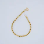 Pulsera Tejido Cordón Salomónico Oro 18K - Orofino Ecuador