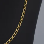 Cadena Tejido Banana Oro 18K - Orofino Ecuador (vista 2)