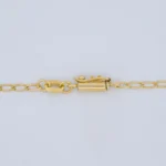 Cadena Tejido Banana Oro 18K - Orofino Ecuador (vista 3)
