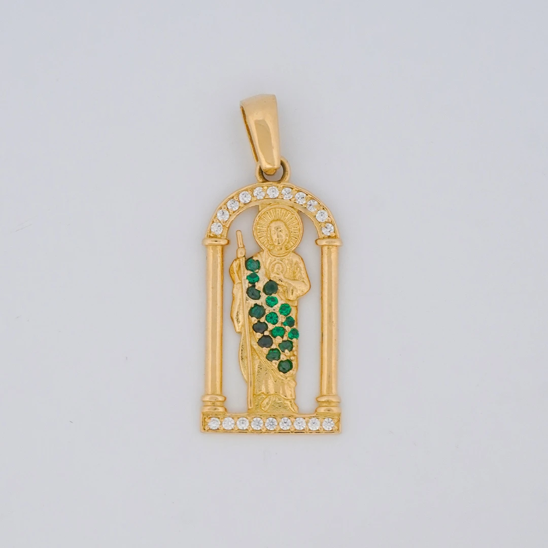 1634959.webp Dije Placa Calada San Judas Oro 18K - Orofino Ecuador