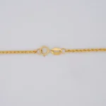 Cadena Tejido Cordón Salomónico Oro 18K - Orofino Ecuador (vista 3)