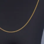 Cadena Tejido Cola De Ratón Fina Oro 18K - Orofino Ecuador (vista 2)