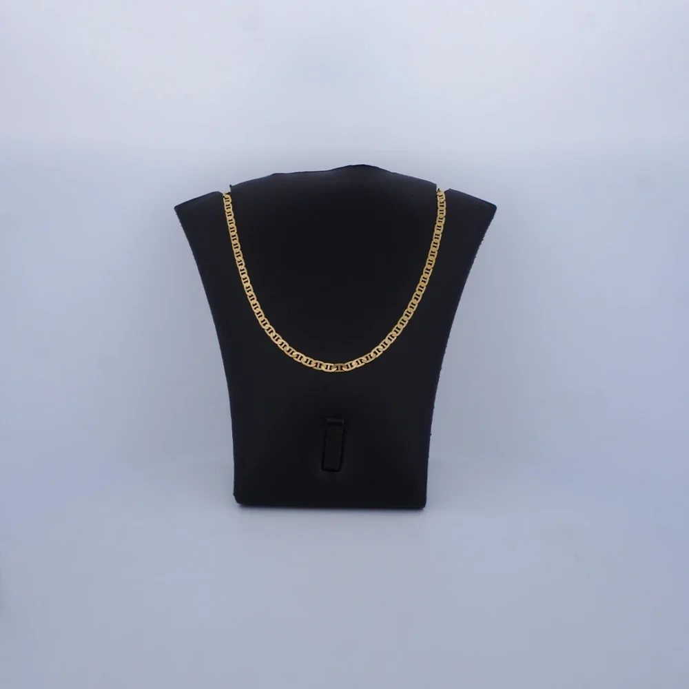 Cadena Tejido Escalera Plana Oro 18K - Orofino Ecuador