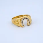 Anillo Para Hombre Herradura Oro 18K - Orofino Ecuador