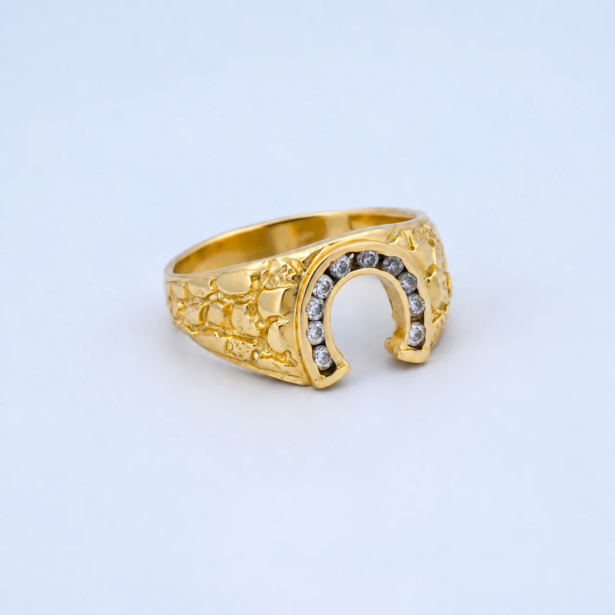 1642178.webp Anillo Para Hombre Herradura Oro 18K - Orofino Ecuador