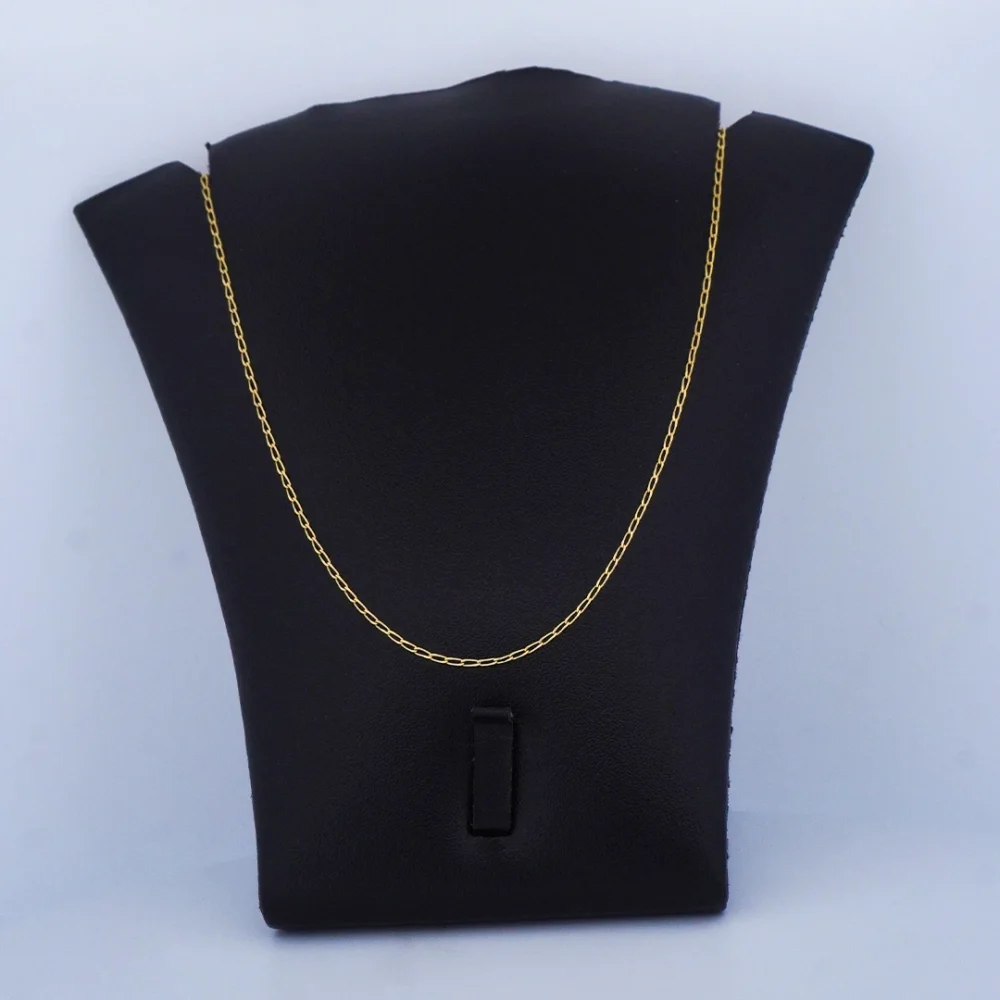 Cadena Tejido Banana Fina Corta Oro 18K - Orofino Ecuador