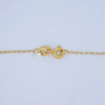 Cadena Tejido Banana Fina Corta Oro 18K - Orofino Ecuador (vista 3)