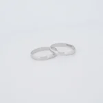 Anillos De Matrimonio En Oro Blanco 18K - Orofino Ecuador