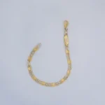 Pulsera Tejido Gardenia Dos Oros 18K - Orofino Ecuador