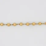 Cadena Tejido Rosario En Oro Amarillo 18K - Orofino Ecuador (vista 3)