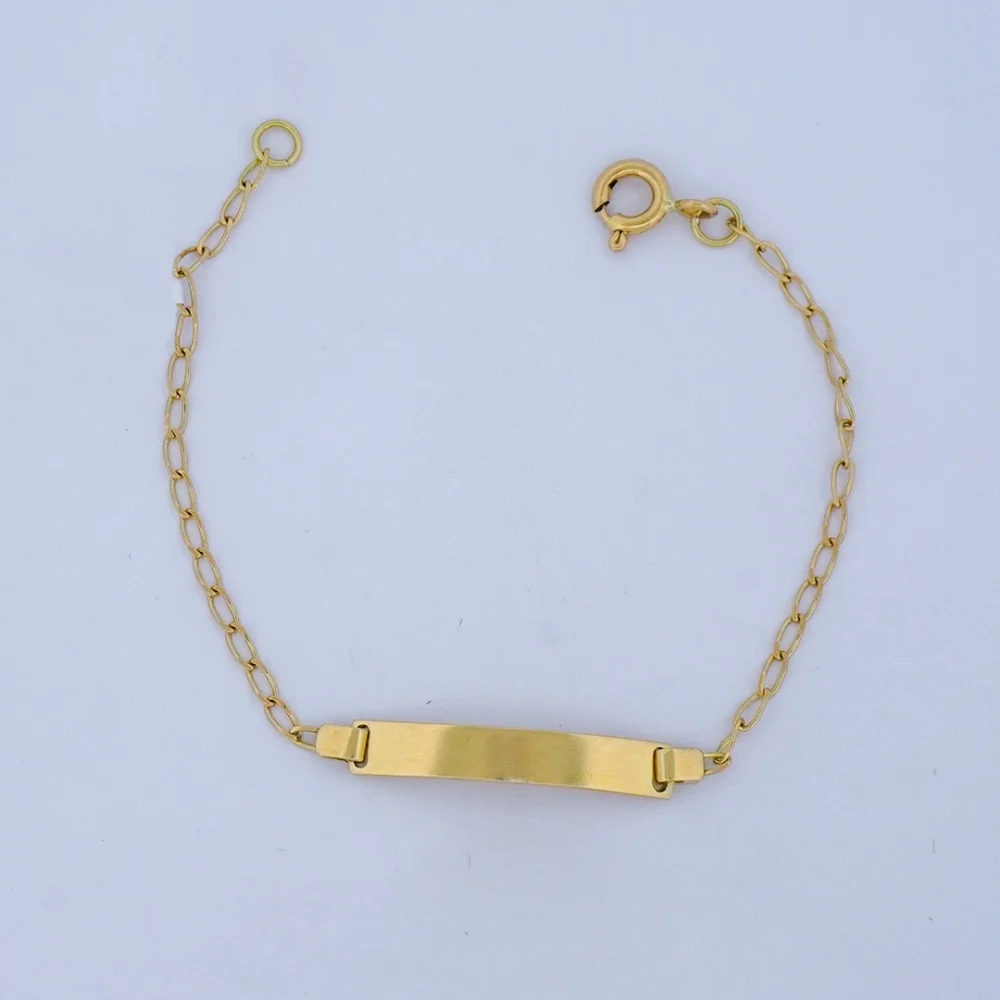 Pulsera Tejido Banana Placa Oro 18K - Orofino Ecuador