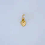 Dije Corazón Liso Oro 18K - Orofino Ecuador