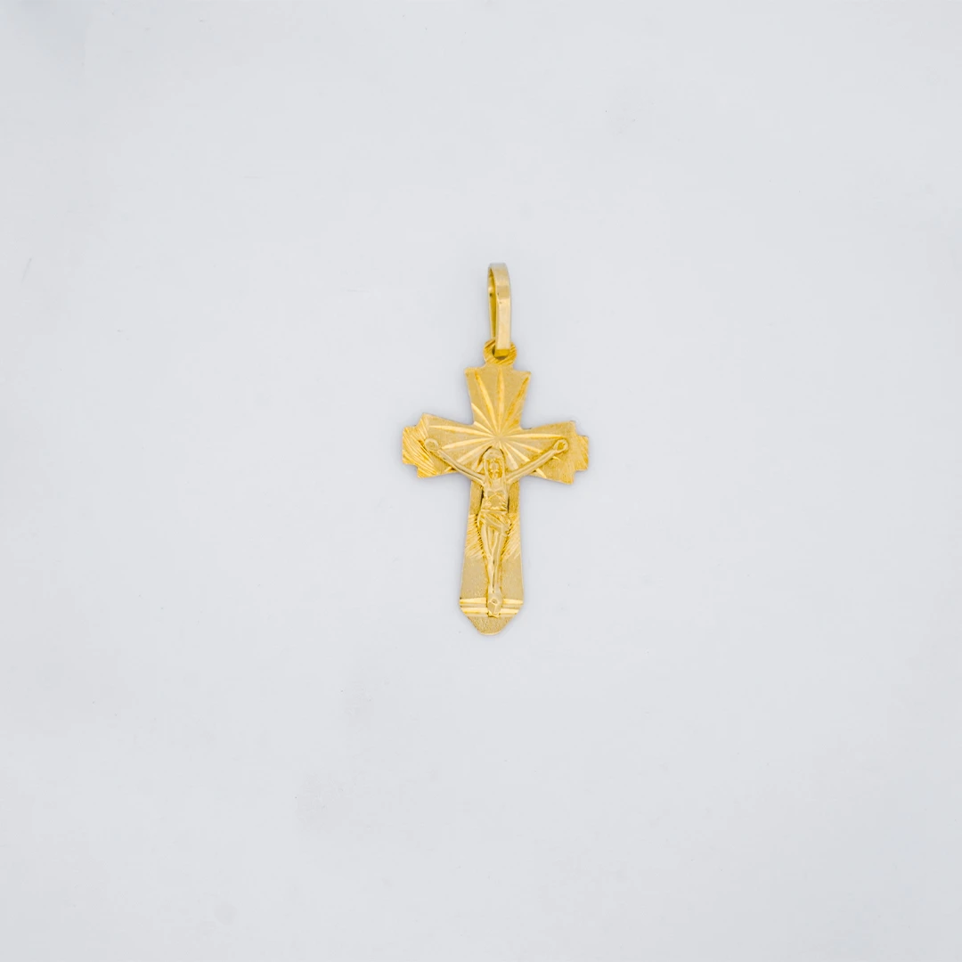 1672319.webp Dije Cruz Cristo Oro 18K - Orofino Ecuador
