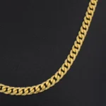 Cadena Tejido Cubana Oro 18K - Orofino Ecuador (vista 2)