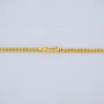 Cadena Tejido Cubana Oro 18K - Orofino Ecuador (vista 3)