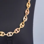 Cadena Tejido Gucci Tres Oros 18K - Orofino Ecuador (vista 2)