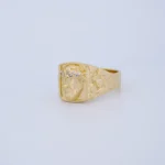Anillo Rostro Cristo Oro 18K - Orofino Ecuador