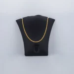 Cadena tejido cordón salomónico en oro 18K - Orofino Ecuador