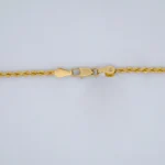 Cadena Tejido Cordón Salomónico Oro 18K – Modelo 4 - Orofino Ecuador (vista 3)