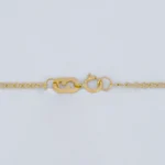Cadena Tejido Escalera Fina Oro 18K – Modelo 2 - Orofino Ecuador (vista 3)