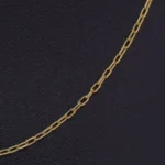 Cadena Tejido Rolón Fina Oro 18K - Orofino Ecuador (vista 2)