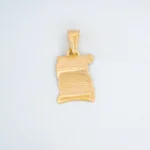 Dije Pergamino Satinado Oro 18K