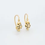 Aretes Zarcillos Gorra Oro 18K