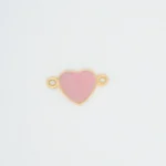 Dije Corazón Para Pulsera Oro 18K