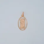 Dije Ovalado Virgen Oro 18K