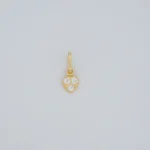 Dije Corazón con Zircones Oro 18K