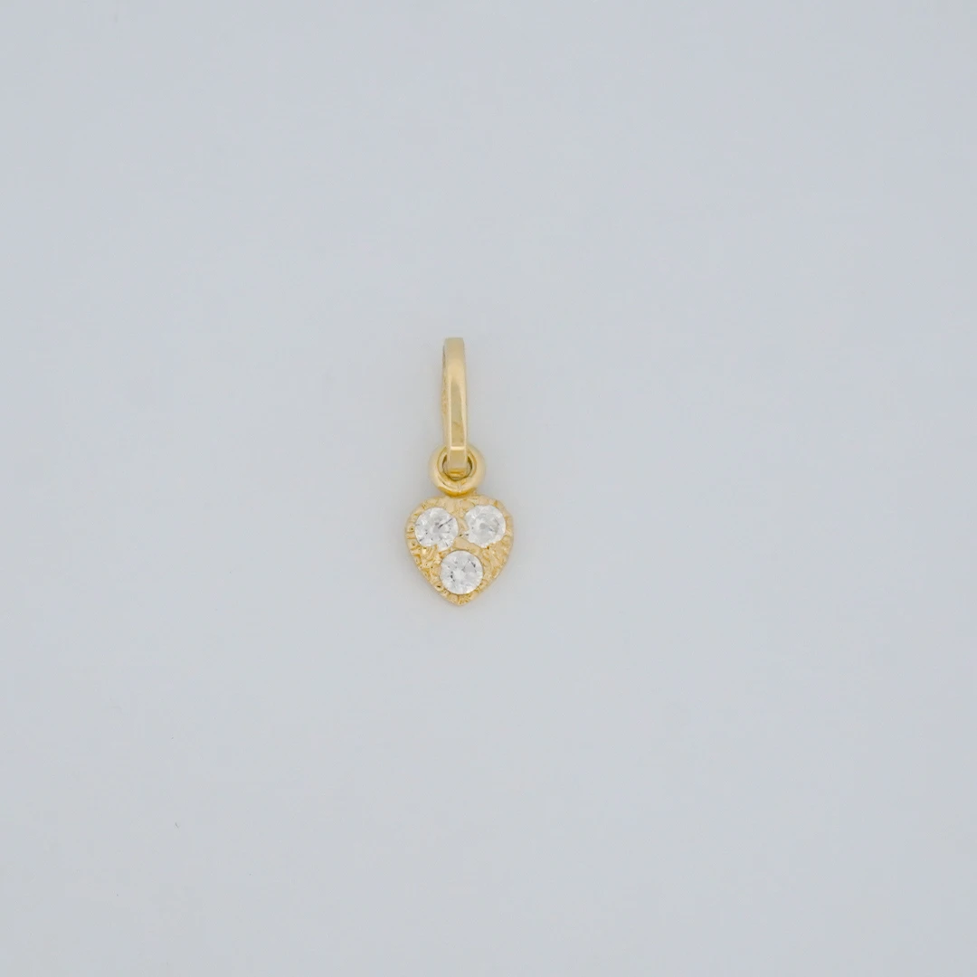 1531424.webp Dije Corazón con Zircones Oro 18K - Image 1