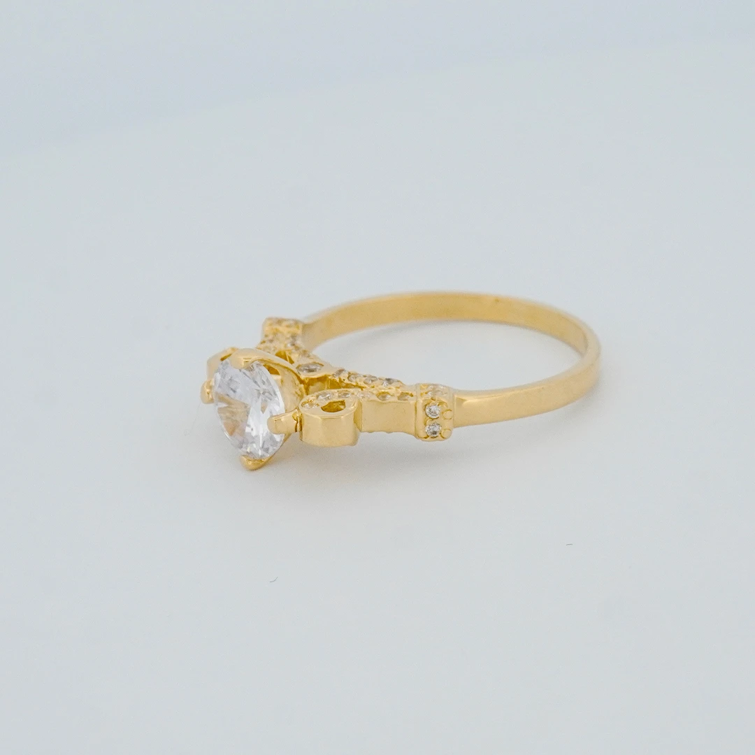 1564811.webp Anillo de Compromiso con Zircones Oro 18K - Image 1