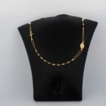 Cadena Rosario 3 Oros 18K